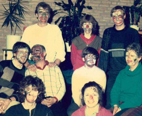 Team in actie Circusproject 1986 Team in actie Circusproject 1986